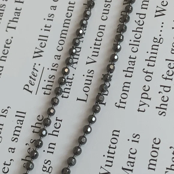 🔥❤️🔥 Brunello Cucinelli Monili Chain Beaded Necklace W/Sparkly Pendant 🔥❤️🔥 - Picture 10 of 13